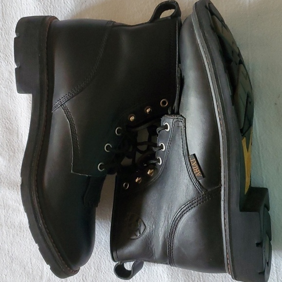 Ariat #31001 Womens Pro Cascade Black Leather Steel Toed Sz. 8.5 Boots - Picture 6 of 14